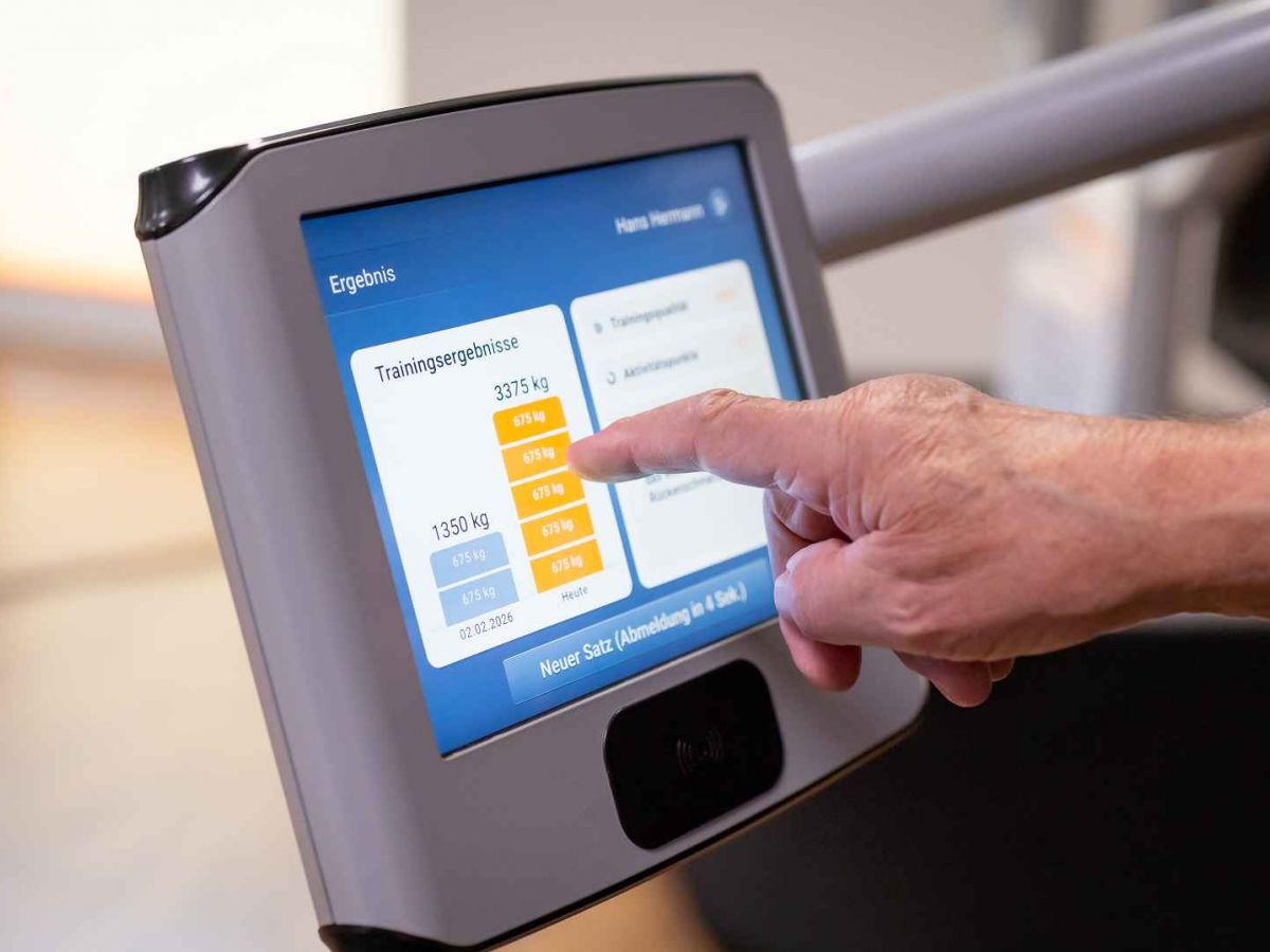 Isokinetisches Training Bildschirm