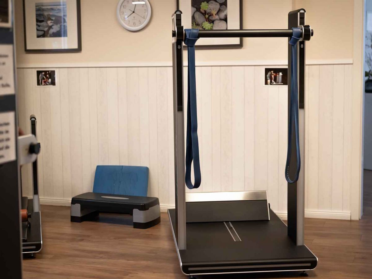 Fitnessgerät mit Bändern